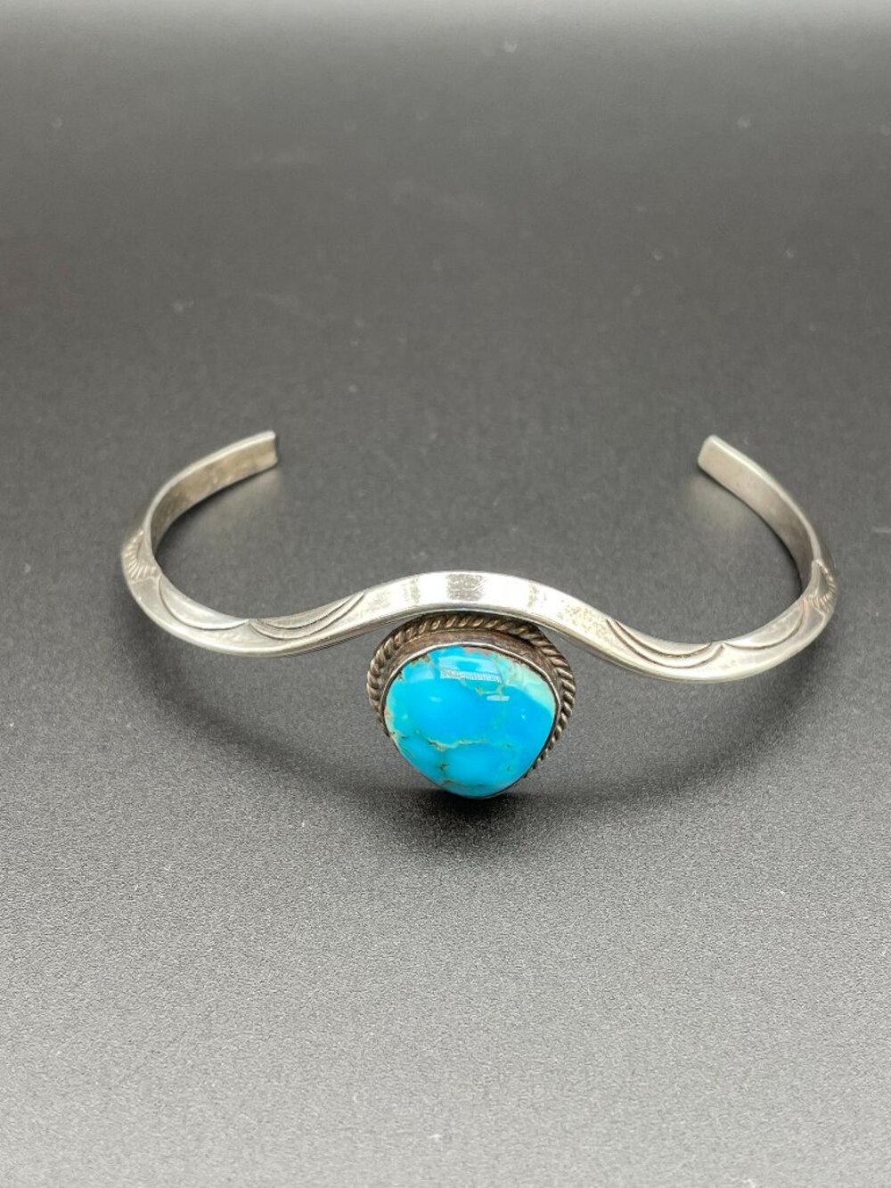 Vintage Sterling Silver and Turquoise Bracelet
